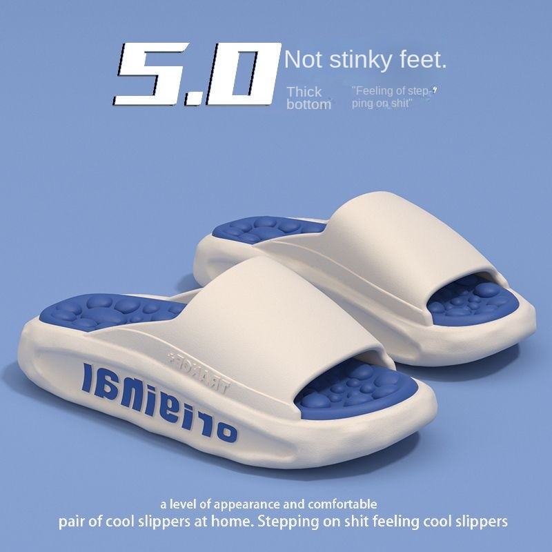 ผู้ชายรองเท้าแตะeva 5.0CM High-Elastic Decompression Anti-Slipรองเท้าแตะกลางแจ้งสบายก้าวบนอึนวดอนุภาคInsol