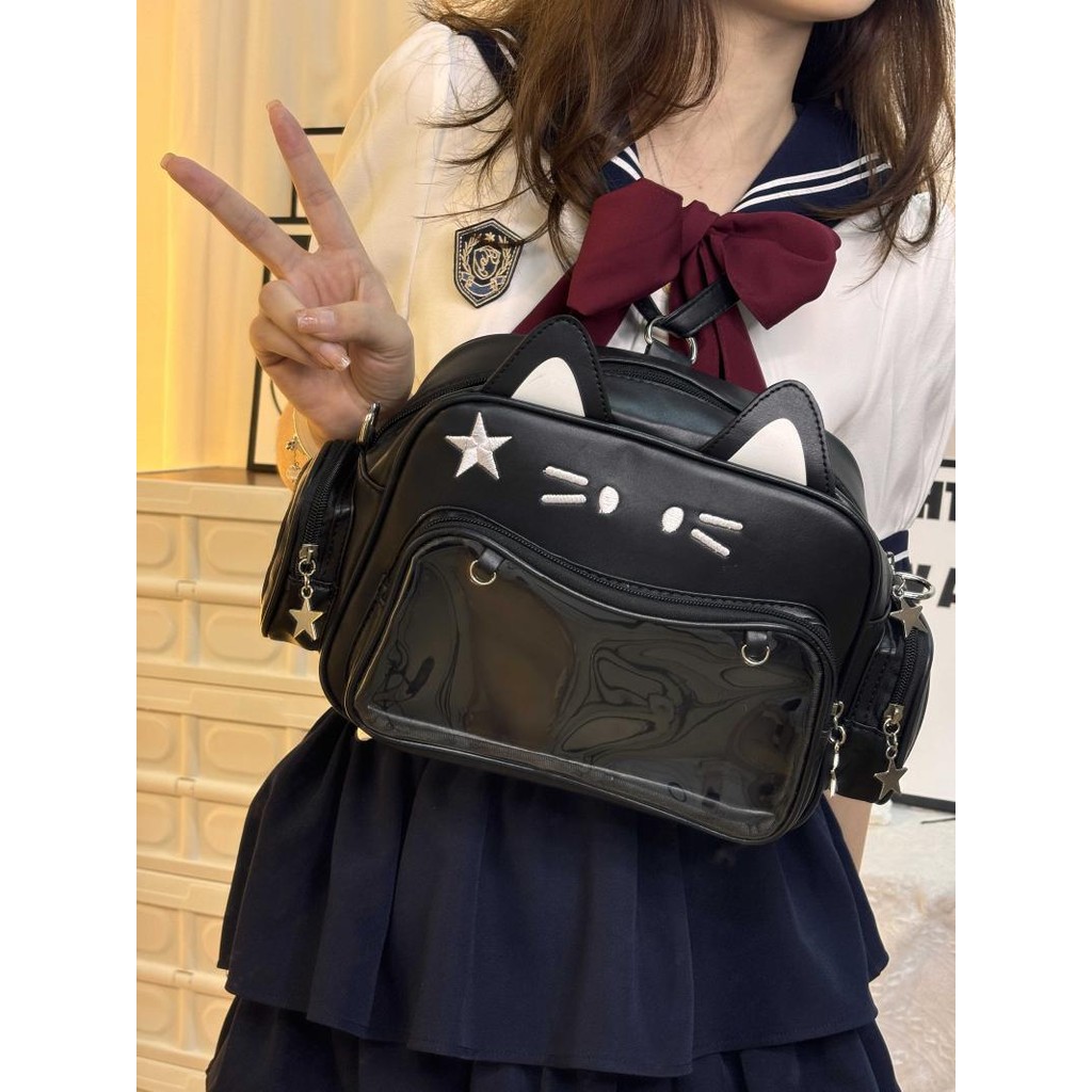 Taidu กระเป๋าสะพายเอียง สไตล์อเนกประสงค์ใหม่ Niche Hot Girl อินเทรนด์ Cool Pain Pack