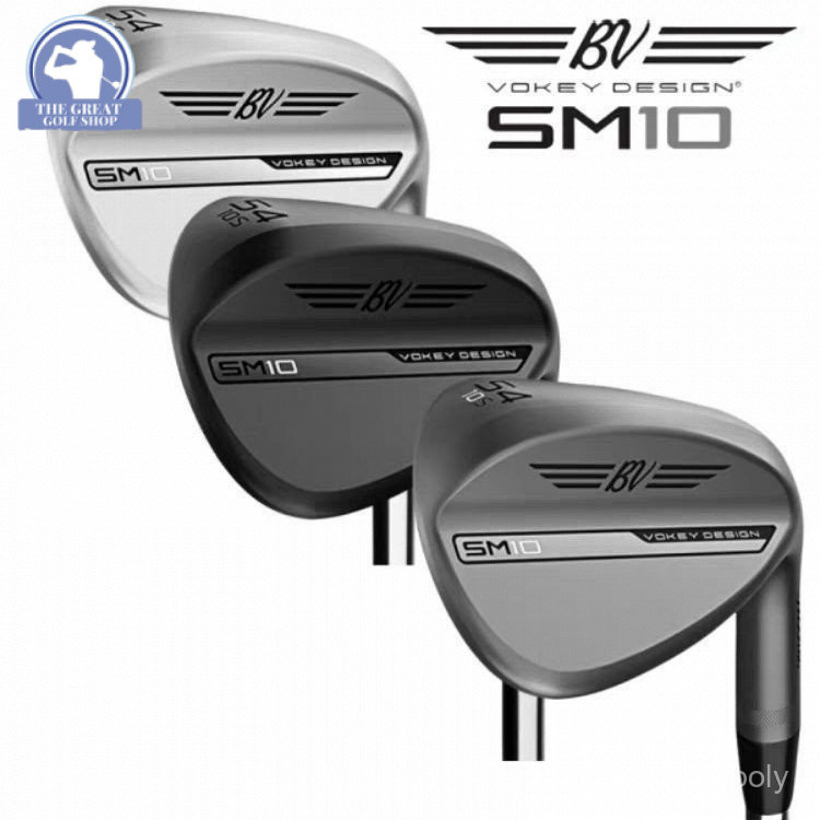 [พร้อมสต็อก] SM10กอล์ฟคลับ vokey เวดจ์ผู้ชายสไตล์ใหม่48/50/52/54/56/58/60สีดำเศษไม้สีเทา