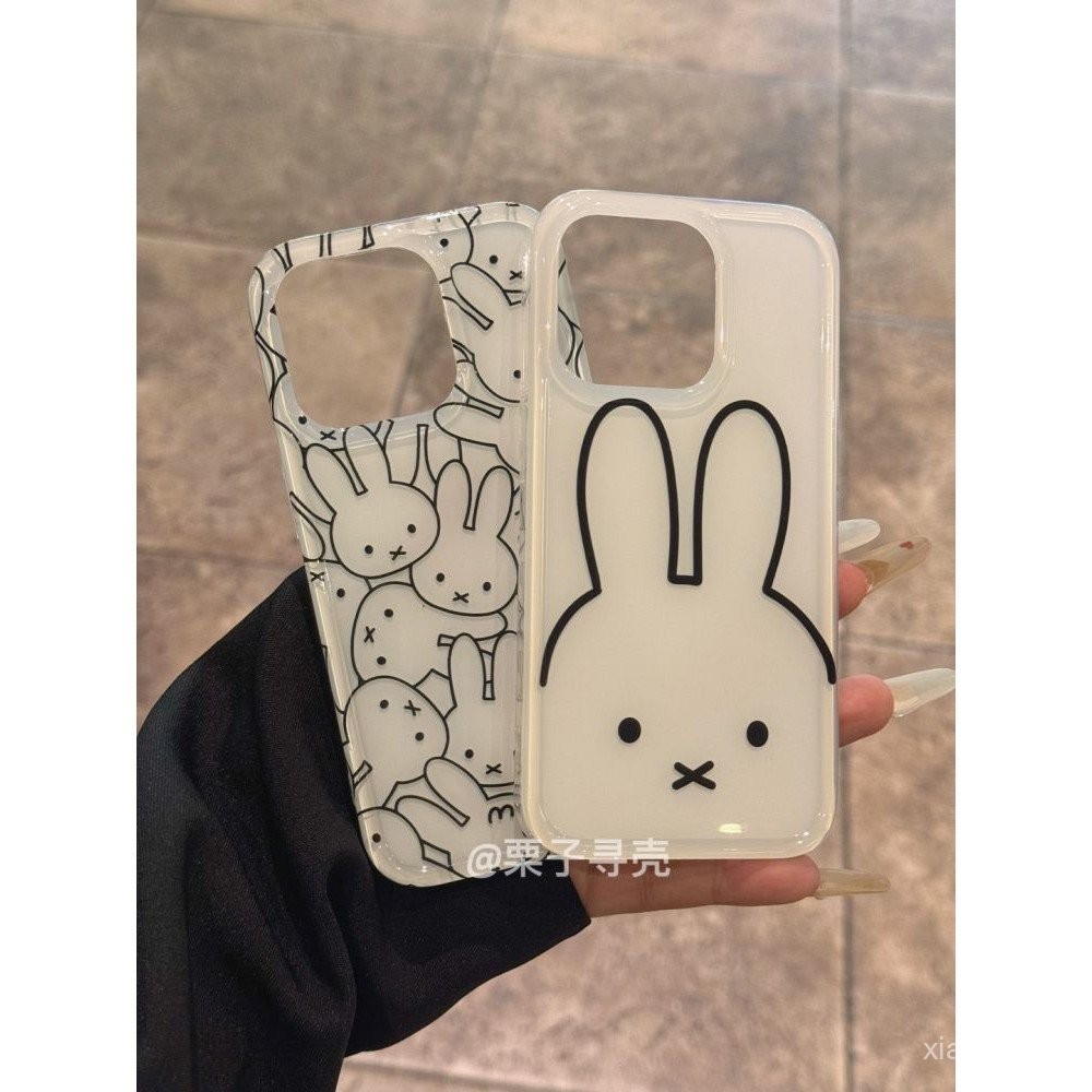 เคสมือถือเคสนิ่มหุ้มทั้งเครื่องกันกระแทกสำหรับ iPhone 7 8 x XS XR xsmax 11 12 13 14 15 16 Pro Max PLUS น่ารัก Mffy Rabbit เคสนิ่มเคส vyaa