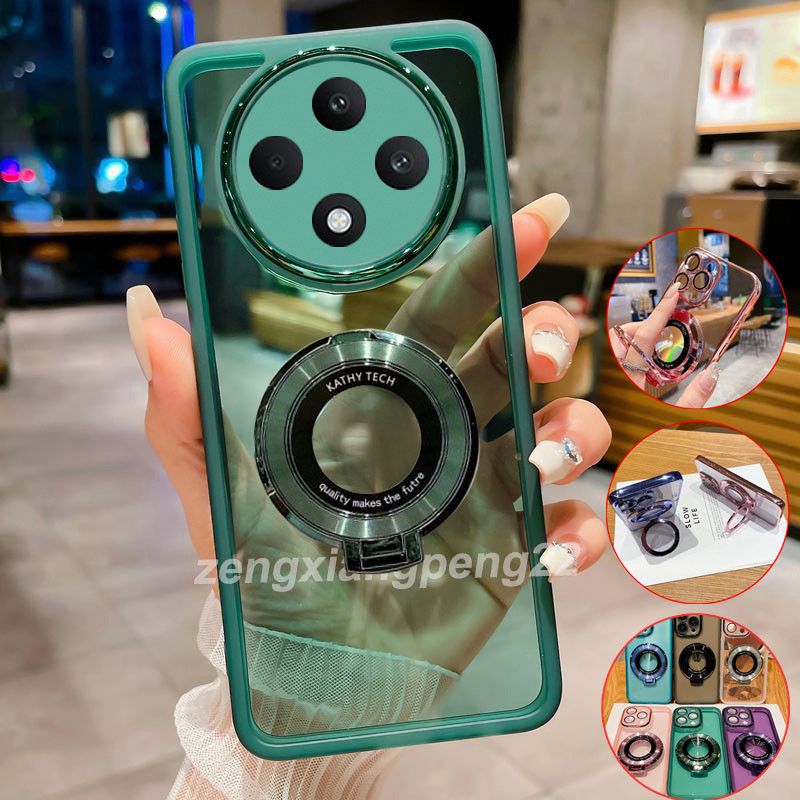 Poco C75 2024 แหวนโลหะสําหรับ Xiaomi Poco C65 C61 C75 C 75 PocoC75 ซิลิโคนเคสโทรศัพท์กันกระแทก Came เลนส์ป้องกันนุ่มโปร่งแสงปกหลัง