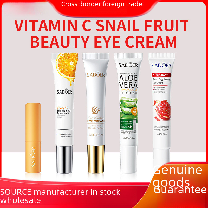 Spot Goods#Full English Eye Cream SADOER Vegetarian C Whitening Skin Eye Cream Moisturizing and Nourishing Brightening Eye cream7qj