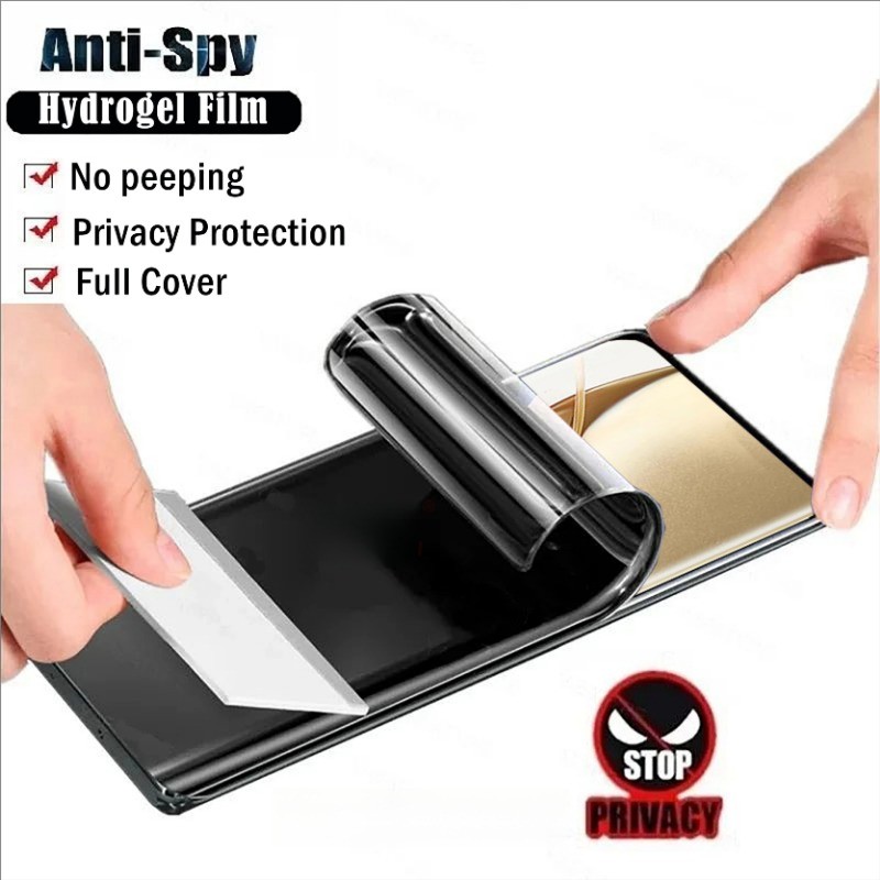 3Dโค้งHDและAnti Spyซิลิโคนนุ่มHydrogelฟิล์มสําหรับHonor 50 60 70 80 90 Lite ProแบนSE Lite Pro + GT S