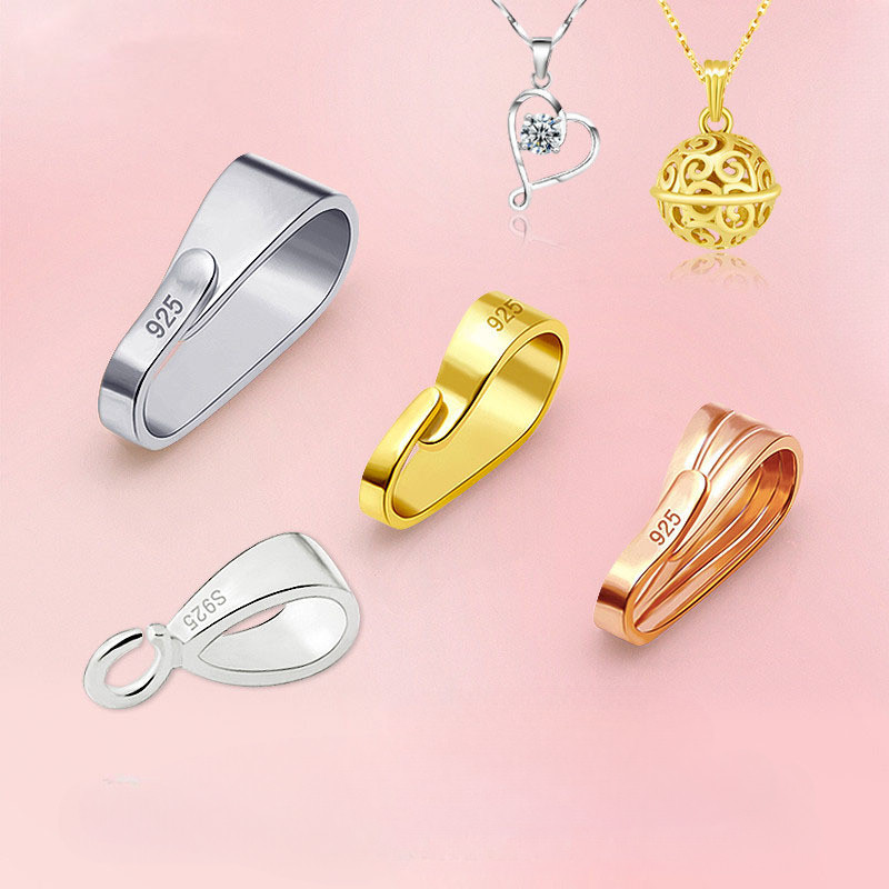 จี้เชื่อมต่อ DIY อุปกรณ์เสริมปรับ Clasp เปิดเมล็ดแตงโคลด้วยเงินสเตอร์ลิง S925