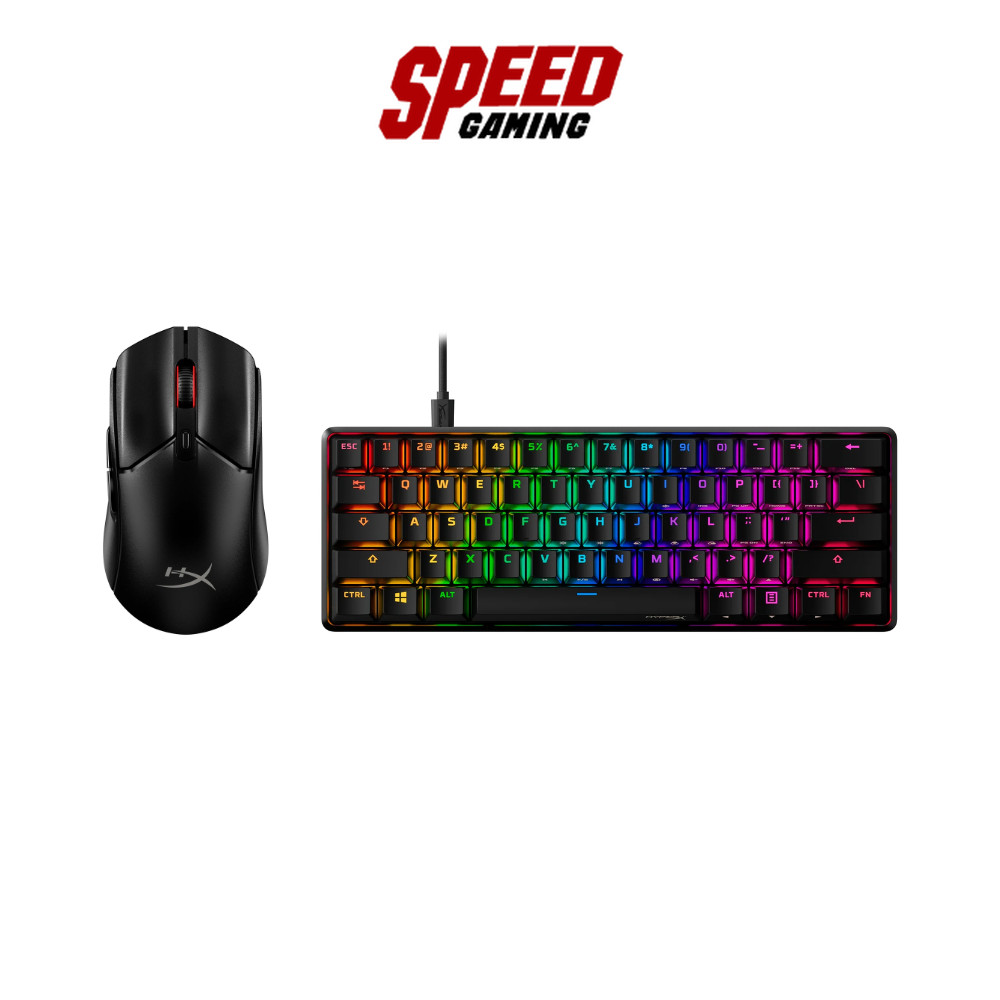 HYPERX Combo Set 6 | Pulsefire Haste 2 Core Wireless + Allow Origins 60 | By Speed Gaming