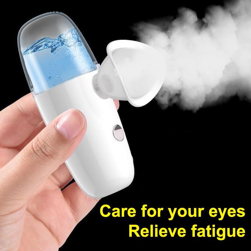 ^N^ Eye Moistener แว่นตานาโนแห้งและเปียกเพื่อบรรเทาความเมื่อยล้าแบบพกพา Usb ชาร์จ Eyewash Dry Eye Atomization {T}