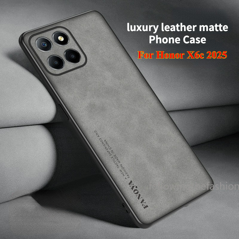 หนังแกะหนังเนื้อเคสโทรศัพท์สําหรับ Honor X6c 4G 2025 honorX6c X6 c X6c X7c X8c X9c 4G 5G 2025 ซิลิโค