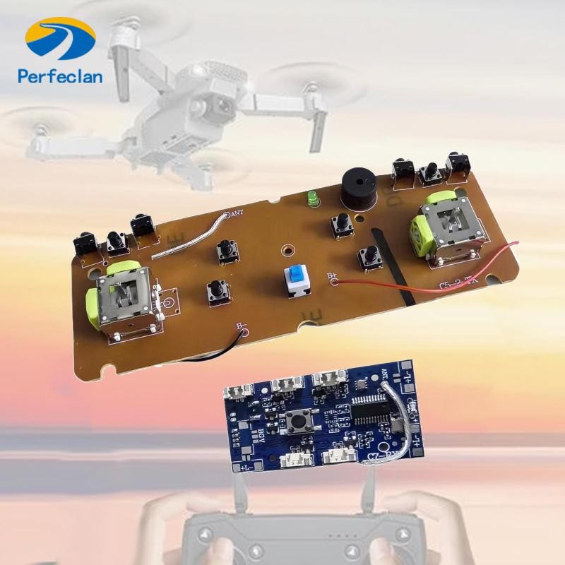 [Perfeclan] บอร์ดส่งสัญญาณ 2 ชิ้นและรับบอร์ดเปลี่ยนชิ้นส่วนสําหรับ E88Pro E88 Drone