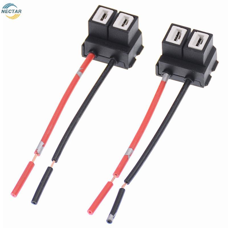 TAR คุณภาพสูง H7 Connector Auto รถหลอดไฟซ็อกเก็ตตัวเชื่อมต่อรถหลอดไฟฮาโลเจนซ็อกเก็ตอะแดปเตอร์ปลั๊กเชื่อมต่อสายไฟ N