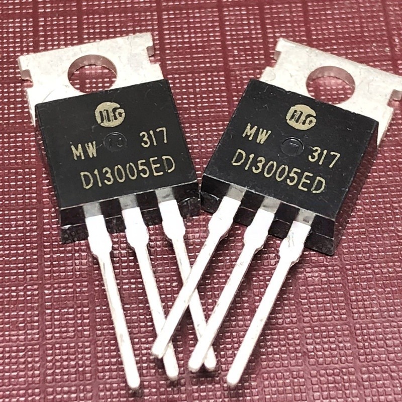 ((1 ชิ้น) ชิ้นส่วนอิเล็กทรอนิกส์ D13005ED Ready Stock TO-220 MOS Field Effect Tube