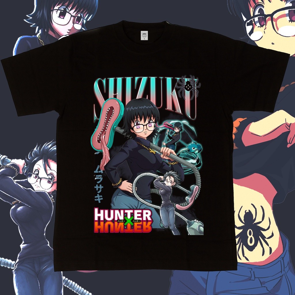 เสื้อยืดอนิเมะ Suzuki Murazaki จาก Hunter X Hunter สไตล์หลวม.Unisex