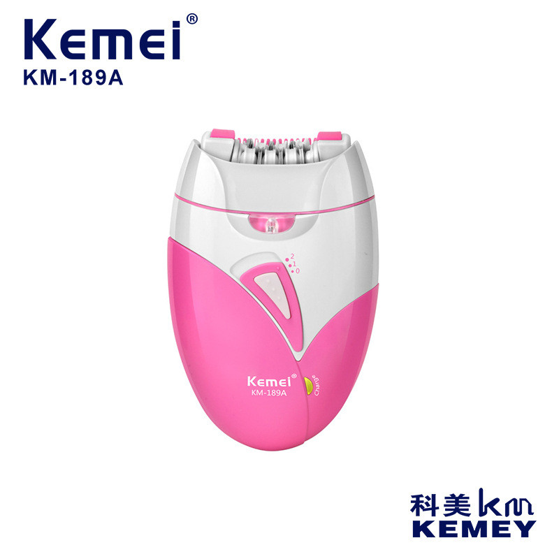 คลังสินค้าพร้อม Kemei Hair Puller KM-189A เครื่องกําจัดขนไฟฟ้า USB ชาร์จสุภาพสตรีเครื่องโกนหนวดผม Re