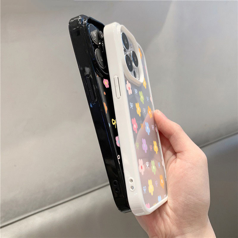 ปลอกสําหรับ Samsung S23 S24 FE S25 S24 Ultra S23 S22 S21 Plus S20 S21 FE ดอกไม้ที่มีสีสันโบว์ซิลิโคนใสกันกระแทก - รูปที่ 5