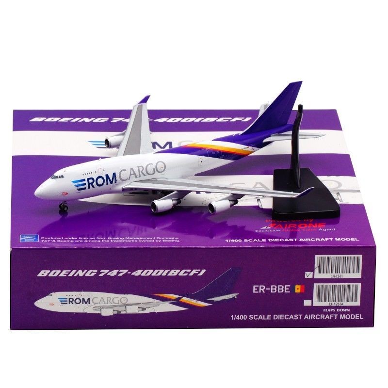 1: 400 JC Wings Alloy Airliner รุ่น Aerotranscargo B747-400 ER-BBE