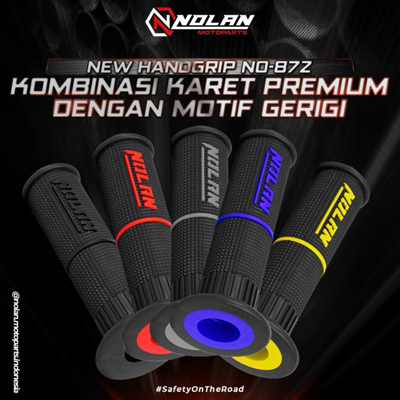 ปลอกแฮนด์ยาง NOLAN 05 Nolan 872 ด้ามจับมอเตอร์ไซค์สากล