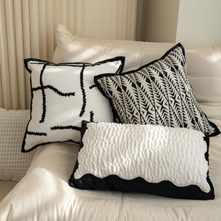 2025 หมอนสไตล์ใหม่การออกแบบที่ทันสมัยเรียบง่ายปลอกหมอนเบาะข้…