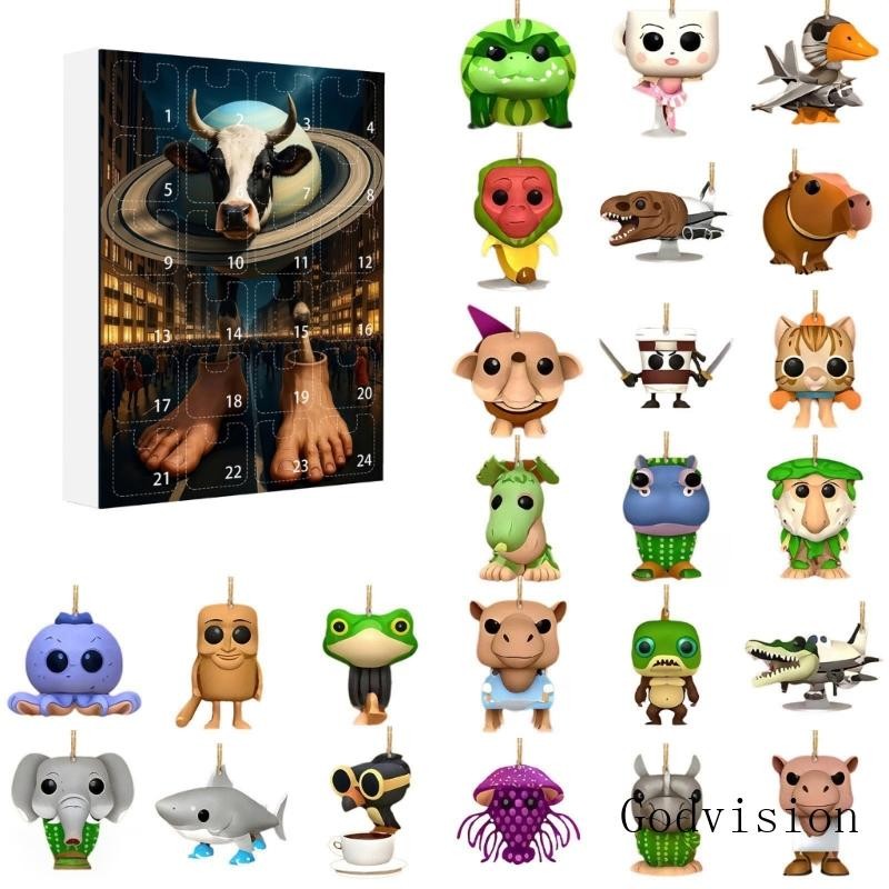 BB Tung Tung Sahur อะคริลิคตัวเลขชุด Intricately Tung Tung Sahur บทคัดย่อสิ่งมีชีวิตและตัวอักษร