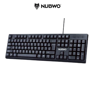 NUBWO NK-54 คีย์บอร์ดมาตรฐานแป้นภาษาไทย ลดเสียงรบกวนในการพิมพ์ กันน้ำ ปุ่มทนทาน Acefast_Thailand