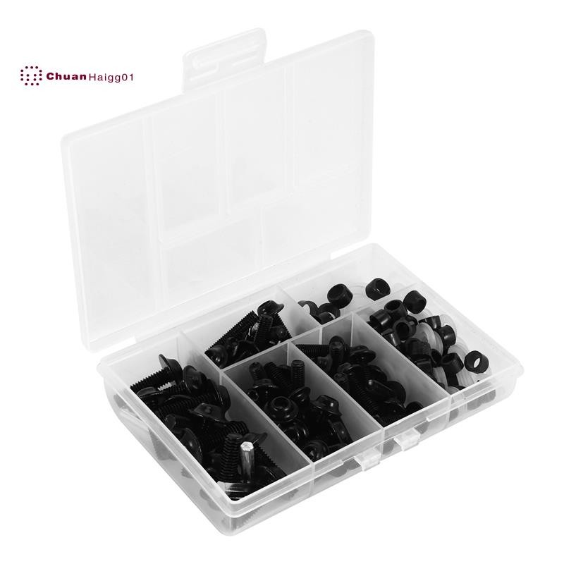 158PCS Universal รถจักรยานยนต์ Fairing สกรูถั่วชุด Moto Body Work Bolts สกรูสําหรับ YZF R1 R6 R3 200