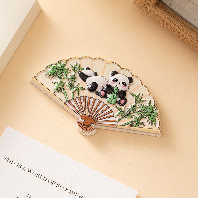 特oooo销家用冰箱贴Bina磁创意3D 体文化妆品用家礼装饰Opera Panda ตู้เย็นพร้อมแม่เหล็กดึงดูดสร้างสรรค์ 3D Stereoscopic Desi