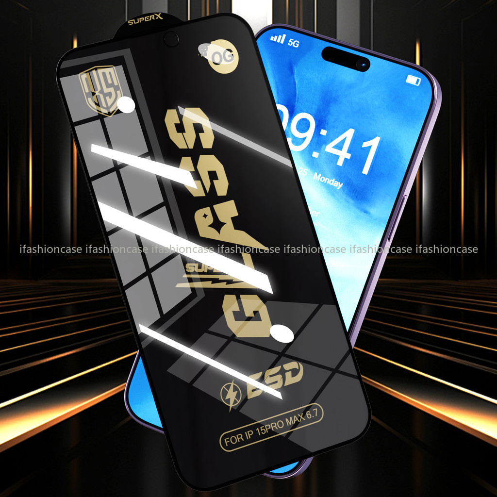 ฟิล์มกันรอยหน้าจอ For iPhone 13 11 17 pro max Case iPhone 11 15 16 pro max 14 12 pro max 6 7 8 Plus XR XS Max SE HD - รูปที่ 4