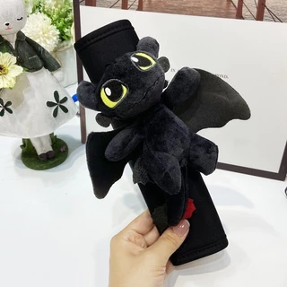 ปลอกหุ้มเข็มขัดนิรภัยรถยนต์ HTTYD 2 ชิ้น - แผ่นรองไหล่ลายการ์ตูนน่ารักสำหรับฤดูร้อน อุปกรณ์เสริมรถยนต์คู่เข้าคู่ (How To Train Your Dragon)