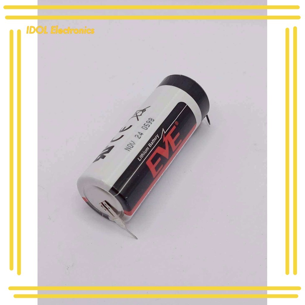 ราคาถูก! CR17450 ER17450 EVE มีขา 17450 แบตเตอรี่ CR17450 ER17450 EVE มีขา สินค้าถ่ายจากงานจริงของทา