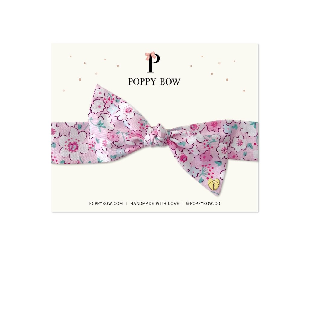 Poppy Bow Premium Mable Headwrap // Floria