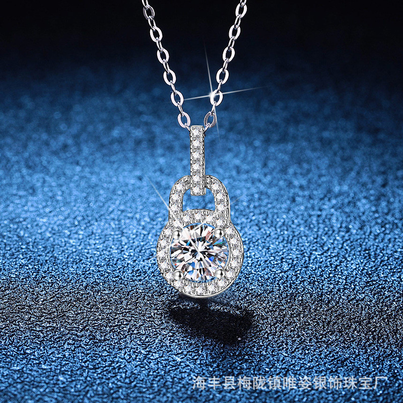AIDA CHOSEN CIRCLE ROUND MOSSAN MOISSANITE สร้อยคอ จี้