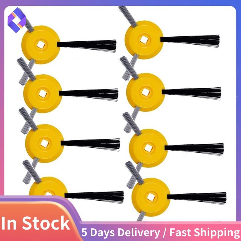 8 แพ็คแปรงด้านข้างอะไหล่ใช้งานร่วมกับหุ่นยนต์ ION R75 RV700 RV720 RV750 RV750C RV755 เครื่องดูดฝุ่น