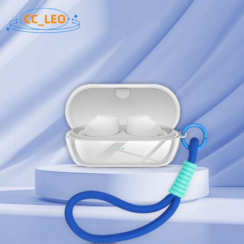 For Sony WF-C710N Case Clear Soft Case Lanyard Pendant Suitable for Sony WF-C710N Shockproof Shell Protective Sleeve - รูปที่ 2