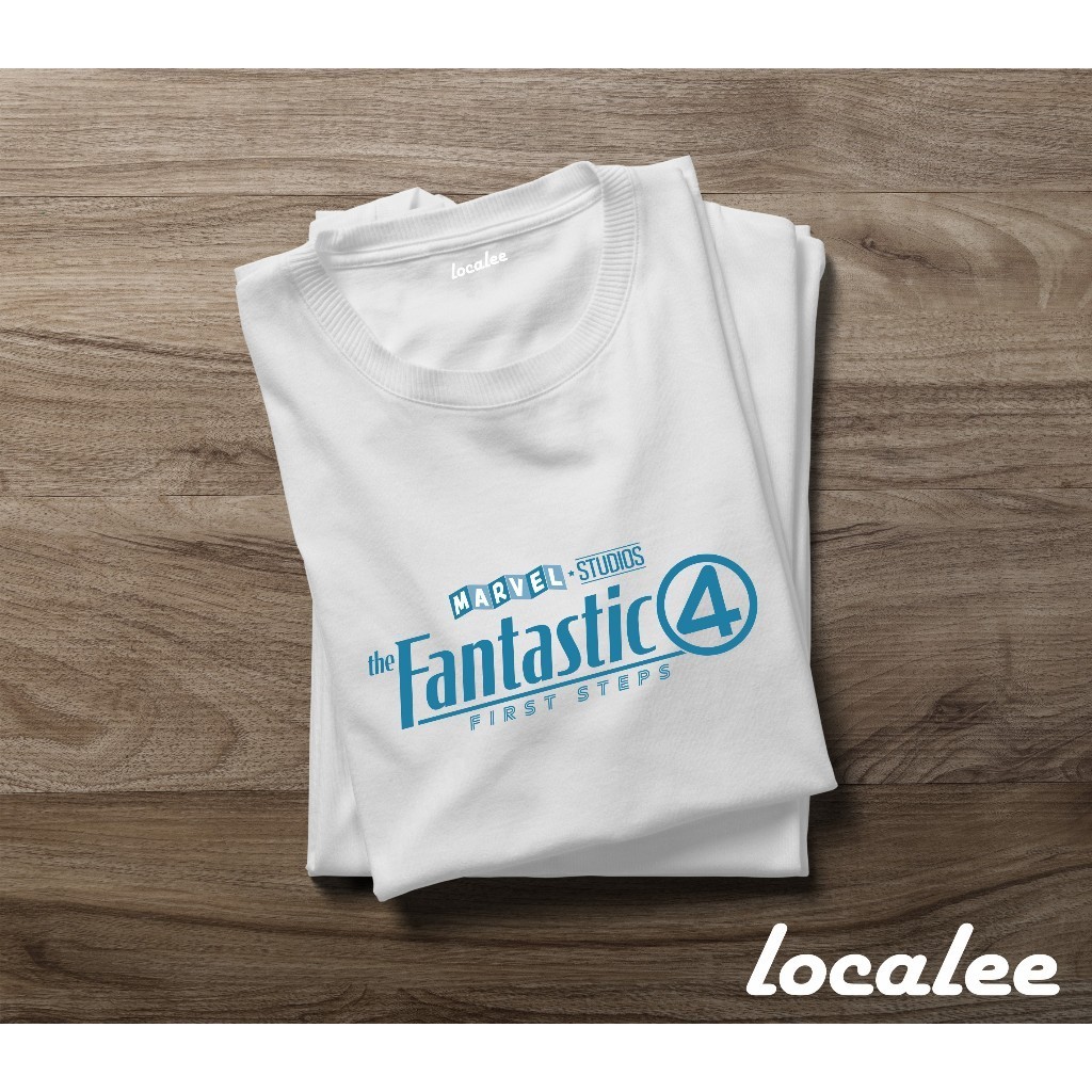 KAOS FANTASTIC 4 เสื้อยืดโลโก้ Unisex KAOS FANTASTIC FOUR FIRST STEPS โลโก้