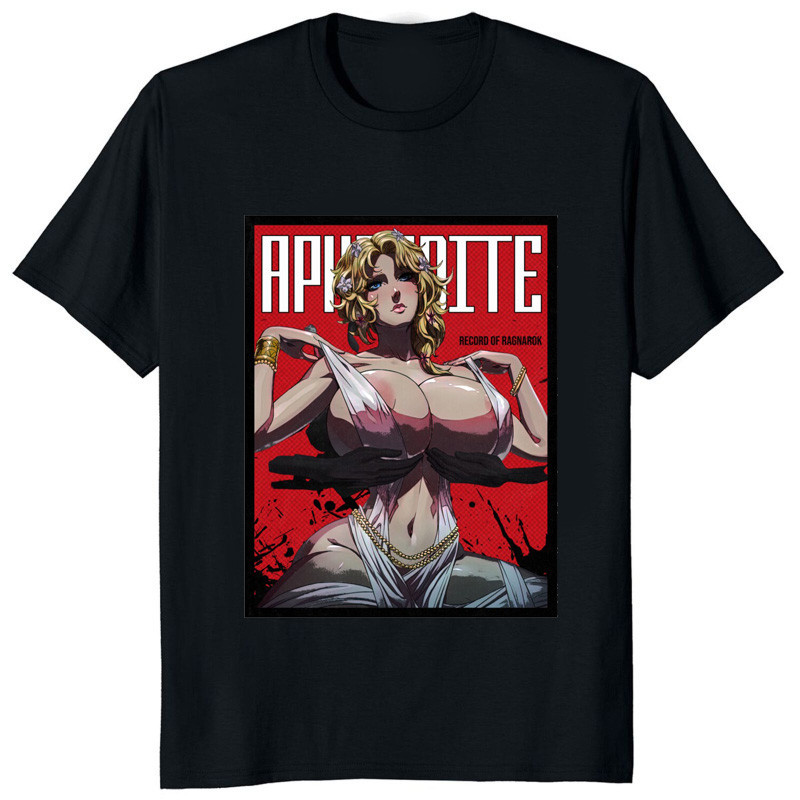 เสื้อยืดอนิเมะ Ragnarok และ Affodita แขนสั้นคอกลม ทำจากผ้าฝ้ายแท้