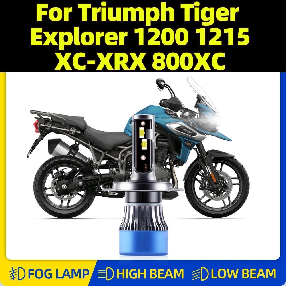 1PC 12V 60W รถจักรยานยนต์ Hi/Lo Beam LED ไฟหน้าหลอดไฟ 10000LM Moto โคมไฟ 6000K สําหรับ Triumph Tiger