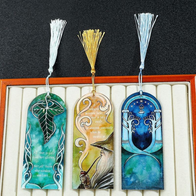 ที่คั่นหนังสือ Hobbit Lord of the Rings themed, ที่คั่นหนังสือพู่อะคริลิค Twilight Star Elf Princess