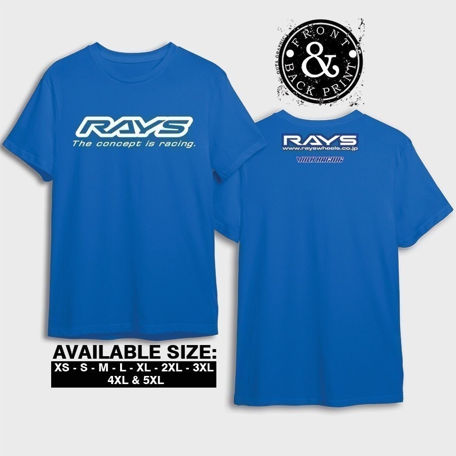 2025 แฟชั่น Rays Volk Racing Wheels TE37 CE28 RE30 SE37 เสื้อยืด Baju คลังสินค้าพร้อม