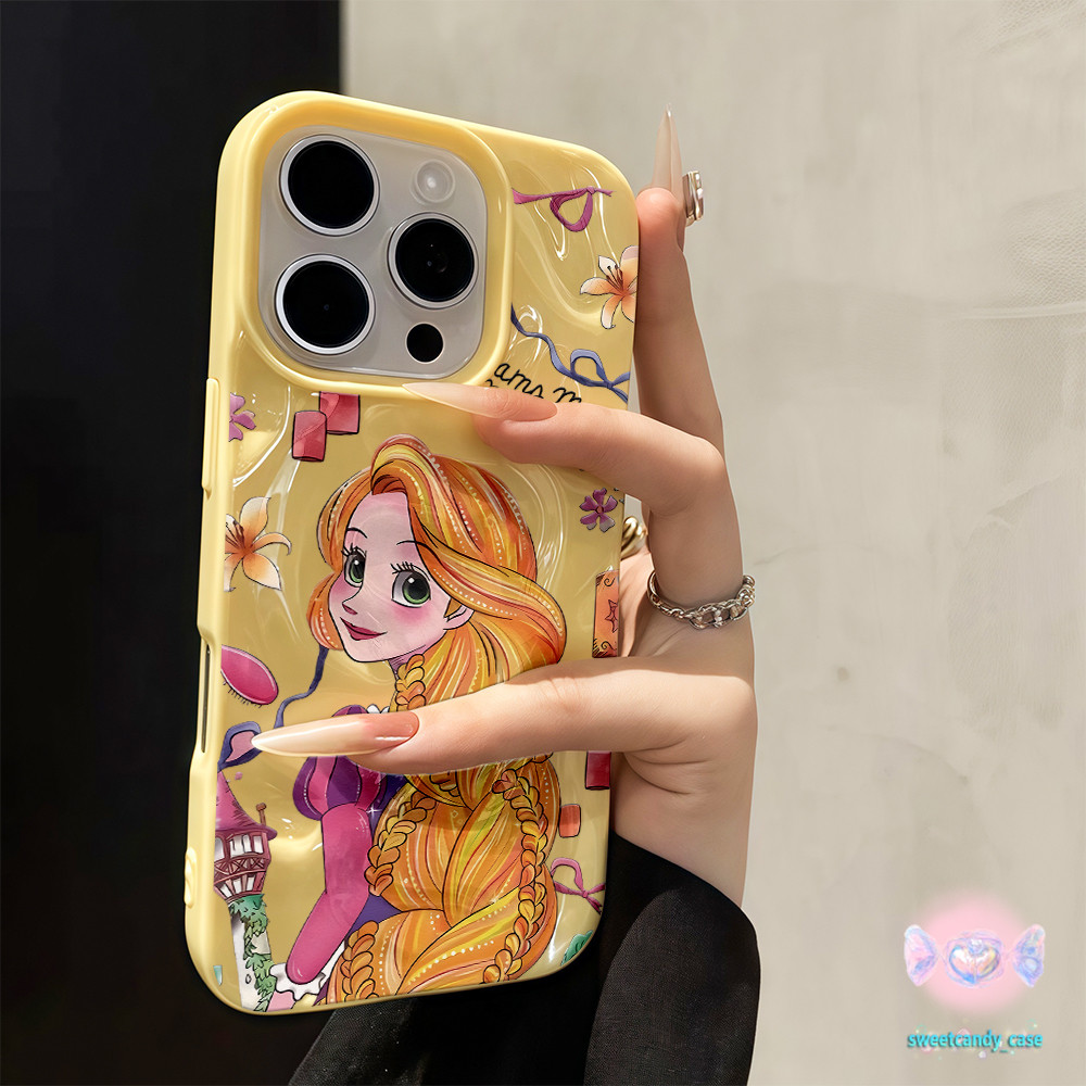 💖จัดส่งในพื้นที่💖 เคสเหมือนอุกกาบาต ผมยาว เจ้าหญิงที่สวยงาม นิทาน สําหรับIPhone16 15 14 13 11 7 8plus Pro Promax X XR XS