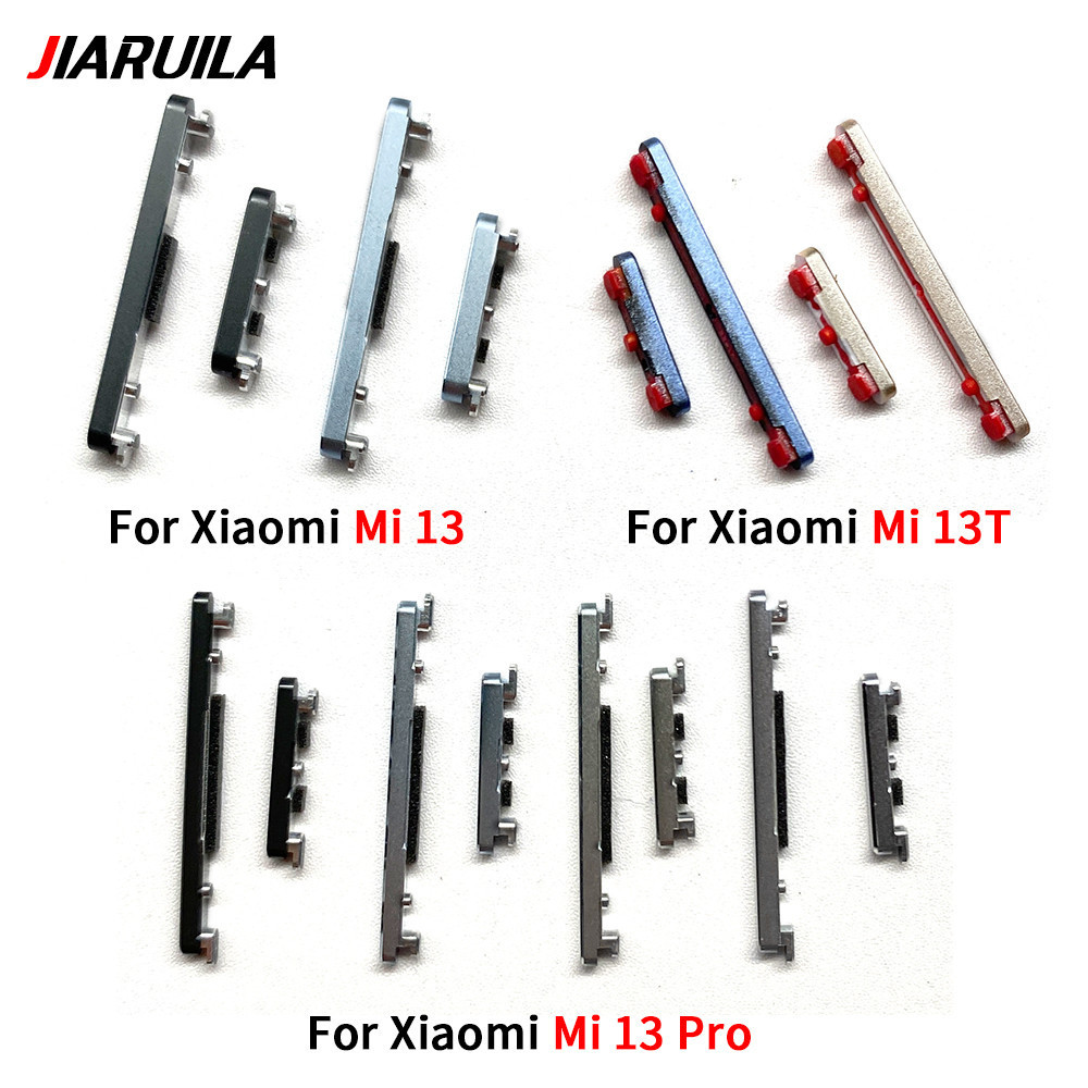 ปุ่มเปิดปิดเดิมปุ่มปรับระดับเสียงด้านข้างสําหรับ Xiaomi Mi 13 Pro 13T