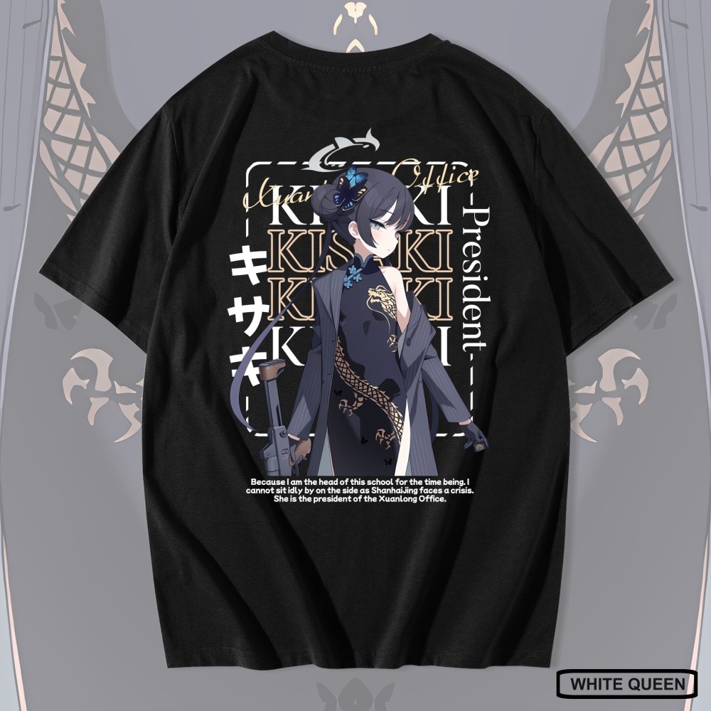 WHITE QUEEN - เสื้อยืด KISAKI BLUE ARCHIVE - BLUE ARCHIVE KISAKI