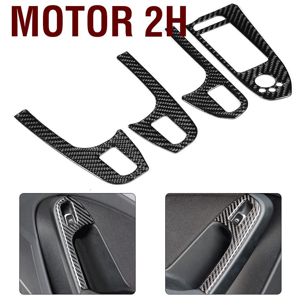 Motor 2H แผงปุ่มลิฟท์หน้าต่างตัดแต่งคาร์บอนไฟเบอร์ Colorfast Adhesive Self-Wearproof Door Woor Cover