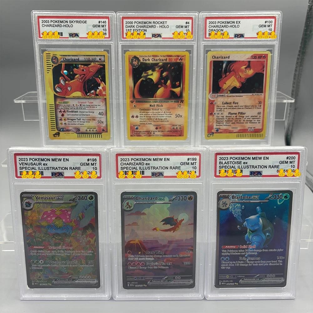 Psa10 DIY PTCG Rating Card Collection การ์ด 2023 Charizard Venusaur Blastoise Umbreon คัดลอก 10 จุด 