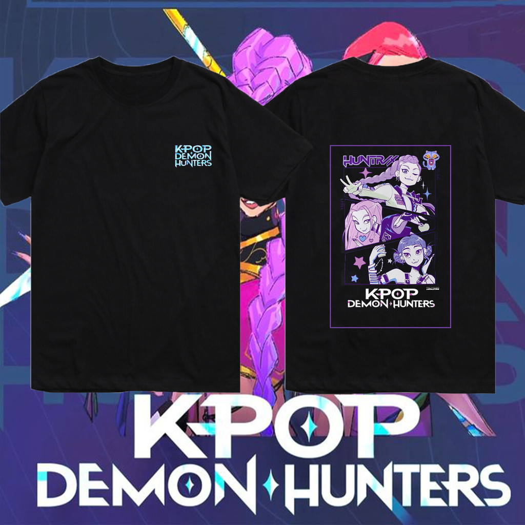 เสื้อยืดผู้ใหญ่Demon Hunter K-Pop Idol ออกแบบสำหรับเกมและคอนเสิร์ต