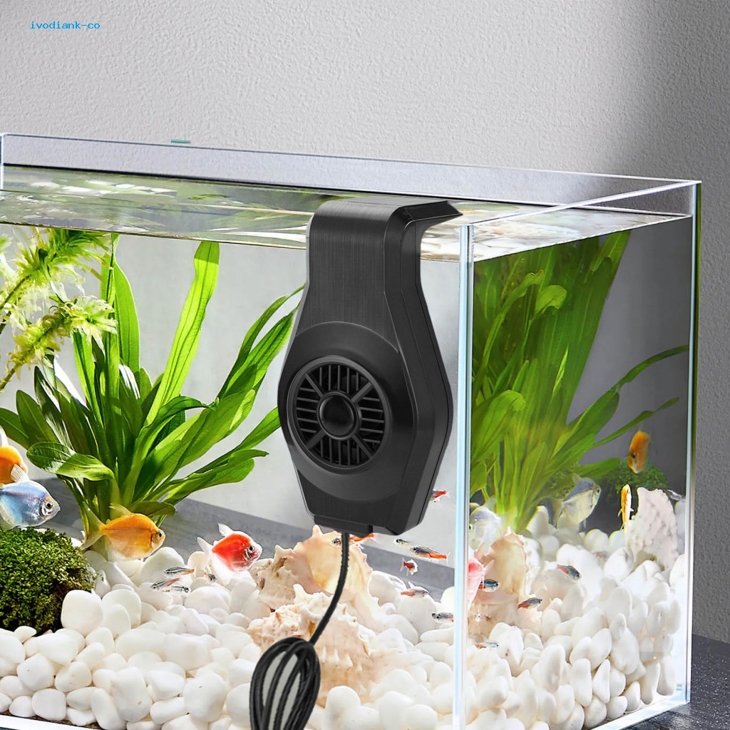 Ivodiank Aquatic Organism Comfort Hot Weather Aquarium พัดลม Mini Aquarium Chiller พัดลมสําหรับน้ําจ