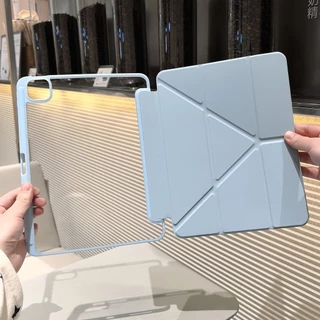 เคสป้องกันอะคริลิกแบบเปลี่ยนรูปได้สำหรับ iPad Gen11 A16 Air 11 M2 Air 7 Air 6 Gen 7/8/9 10.2 Air4/5 10.9 แบบฝาพับใส