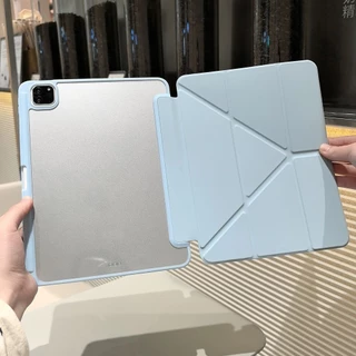 เคสป้องกันอะคริลิกแบบเปลี่ยนรูปได้สำหรับ iPad Gen11 A16 Air 11 M2 Air 7 Air 6 Gen 7/8/9 10.2 Air4/5 10.9 แบบฝาพับใส