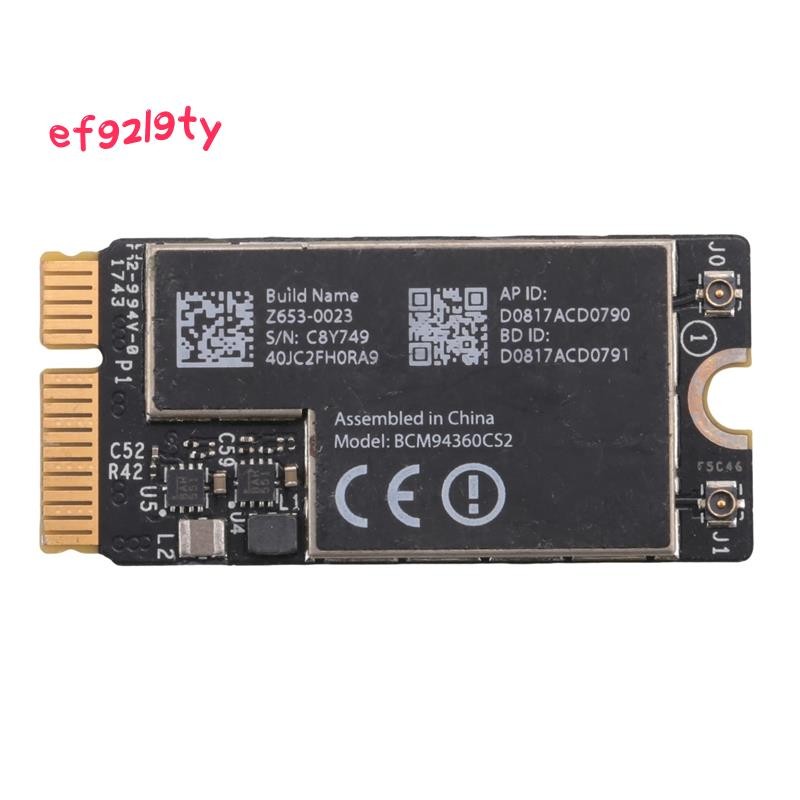 BCM94360CS2 การ์ด Wifi ไร้สาย 4.0 802.11Ac Hackintosh MacOS สําหรับ Air 11 นิ้ว A1465 13 นิ้ว A1466 