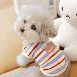 🔅เสื้อสุนัขแฟชั่นลายทางและลายฮัมเบอร์เกอร์