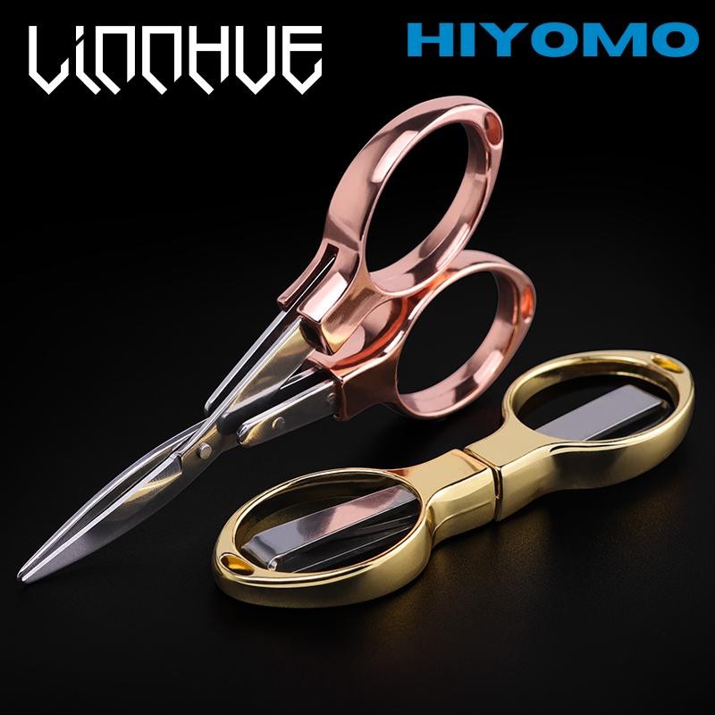 LINNHUE กรรไกรพับตกปลา ทำจากอะลูมิเนียม ใช้งานสะดวกสำหรับตัดสาย PE และเครื่องมือตกปลาอื่นๆ