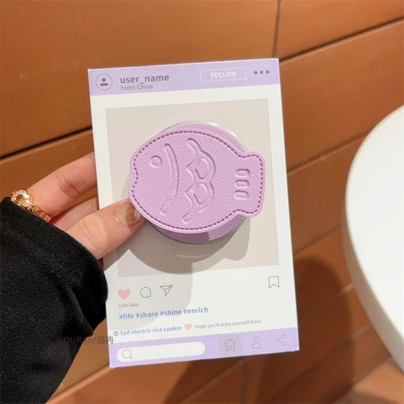 INS น่ารัก 3D Taiyaki ปลา Grip รูปที่ 2