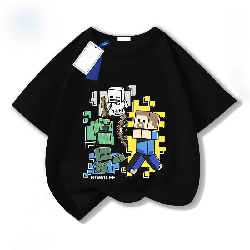 TinyJoy เสื้อยืด cotton เสื้อเด็ก แขนสั้น เสื้อกีฬา ไม่ต้องรีด โคตรนุ่ม เสื้อน่ารัก t shirt 'NASALEE